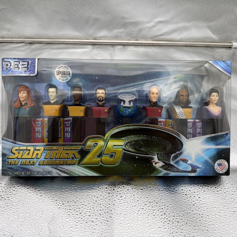 Star Trek the Next Generation 25th Anniversary Collector's Series Pez Dispensers